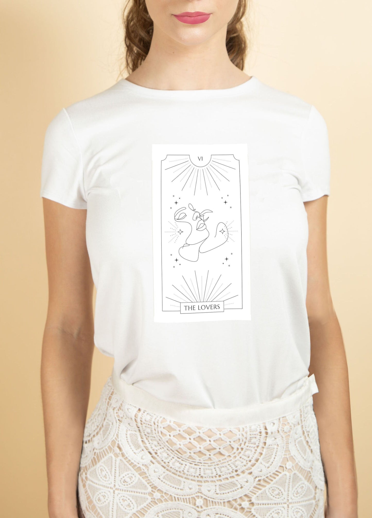 Tarot t-shirt | the lover tarot top | Rehearsal dinner top | Bachelorette party gifts | Honeymoon outfits | Bridal shower gift |